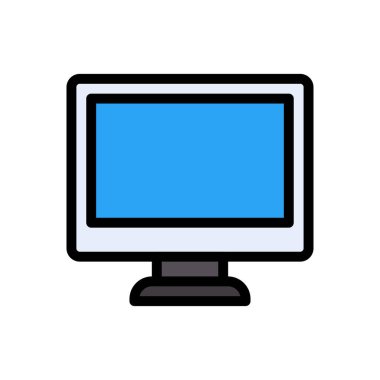 LCD vektör düz renk simgesi