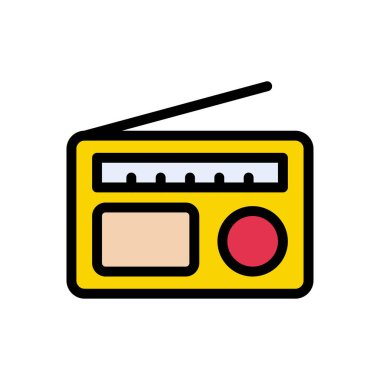 bant vektörü düz renk simgesi