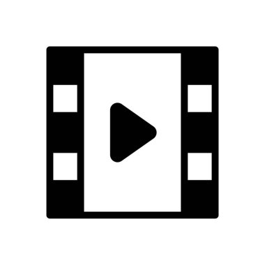 film vektörü düz simge