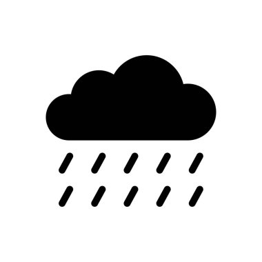 bulut vektörü düz simgesi