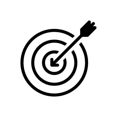 Odaklanma vektörü düz simgesi