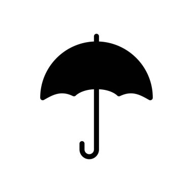 yağmur vektörü simgesi düz simgesi