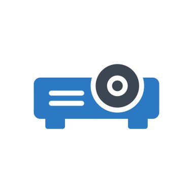 Sinema vektörü renk simgesi