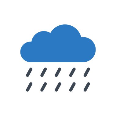 bulut vektörü renk simgesi