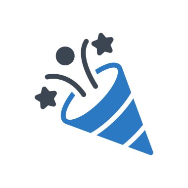 konfeti vektör renk simgesi