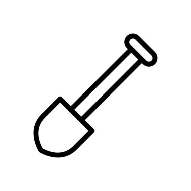 maça vektörü ince çizgi simgesi