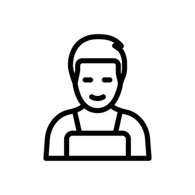 tarım vektörü ince çizgi simgesi