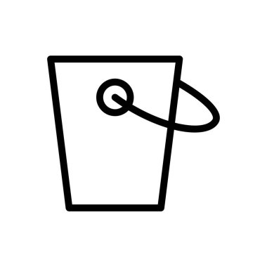 Su vektörü ince çizgi simgesi