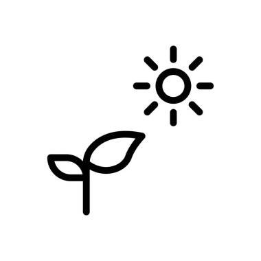 park vektörü ince çizgi simgesi