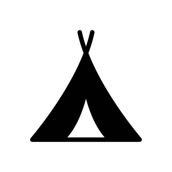 Outdoor Vektor Glyphen Flaches Symbol — Stockvektor