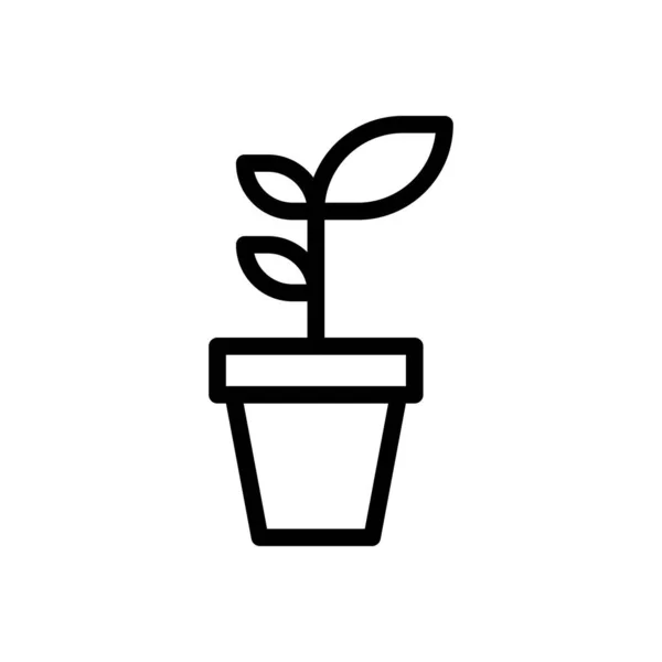 Growth Vector Thin Line Icon — Stock Vector
