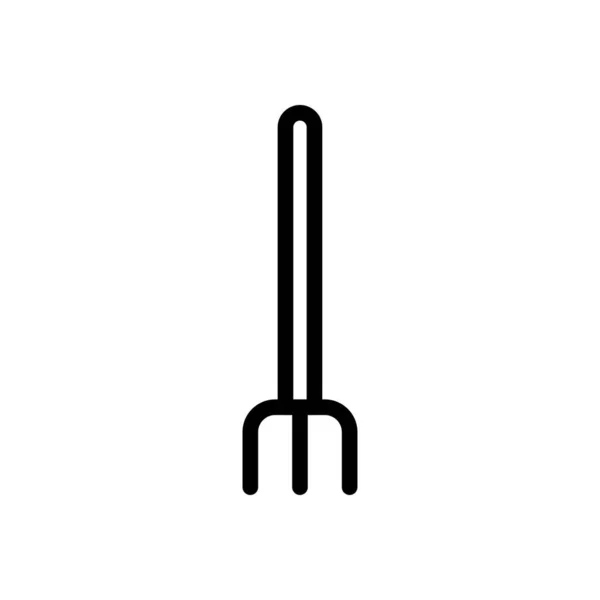 Garten Vektor Dünne Linie Symbol — Stockvektor