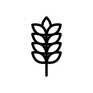 Buğday vektörü düz renk simgesi