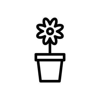 bitki vektörü düz renk simgesi