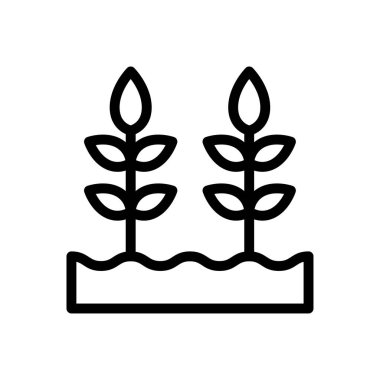 tarımsal vektör düz renk simgesi