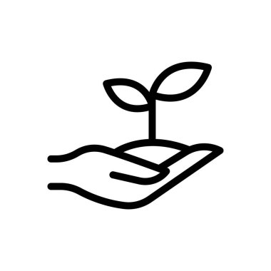 büyüme vektörü ince çizgi simgesi