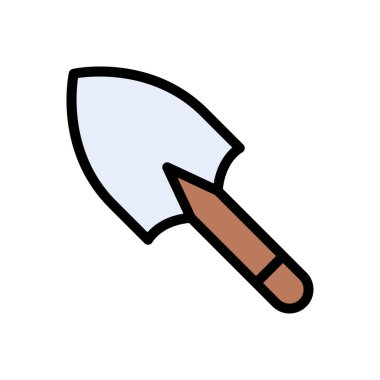 Bahçe vektörü düz renk simgesi