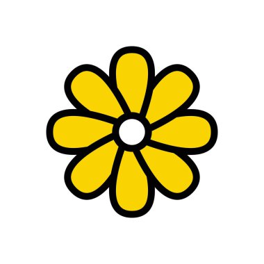 bahçe vektörü düz renk simgesi