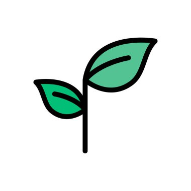 park vektörü düz renk simgesi