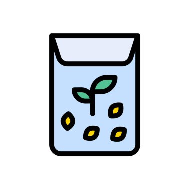 bitki vektörü düz renk simgesi