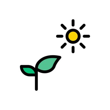 park vektörü düz renk simgesi