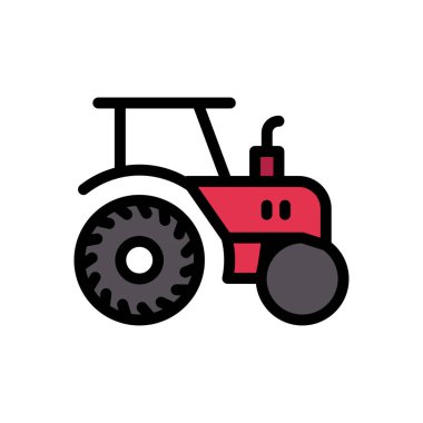 çiftlik vektörü düz renk simgesi