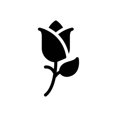 gül vektör düz simge