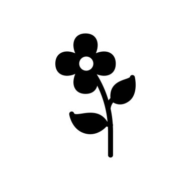 gül vektör düz simge