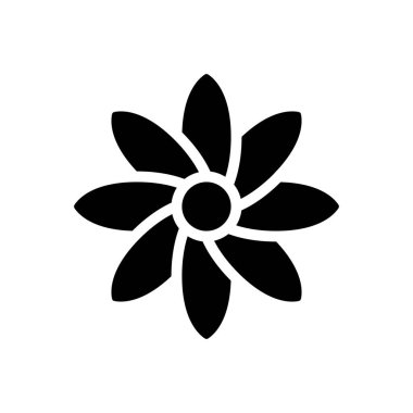 gül vektör düz simge