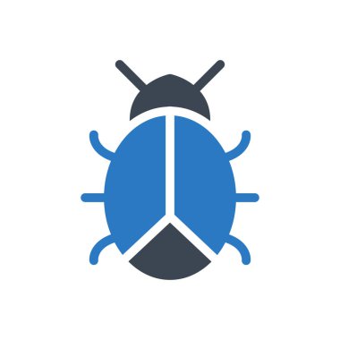 böcek vektörü renk simgesi