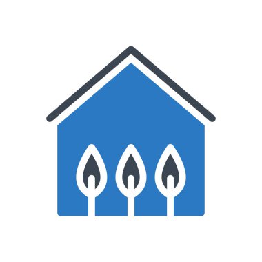 tarım vektörü kabartma renk simgesi