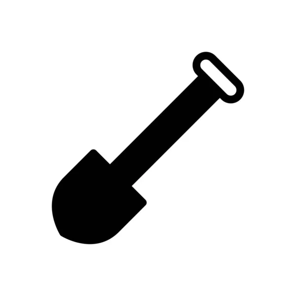 Spade Vector Hiëroglief Plat Pictogram — Stockvector