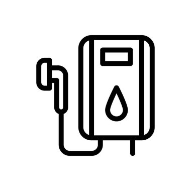 gayzer vektörü ince çizgi simgesi