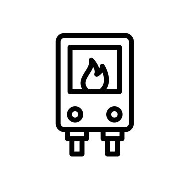 gayzer vektörü ince çizgi simgesi