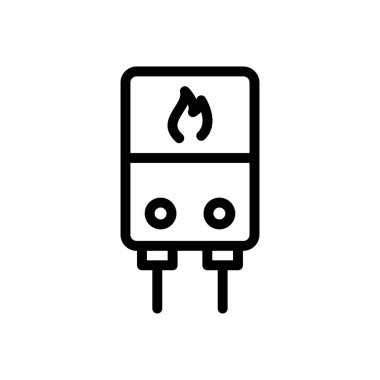 gayzer vektörü ince çizgi simgesi