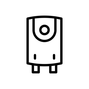 gayzer vektörü ince çizgi simgesi