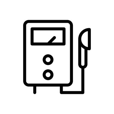 Su vektörü ince çizgi simgesi