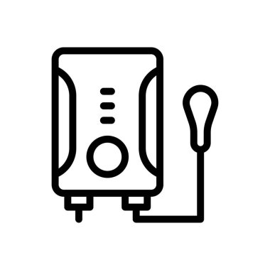 gayzer vektörü ince çizgi simgesi