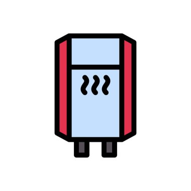 su vektörü düz renk simgesi