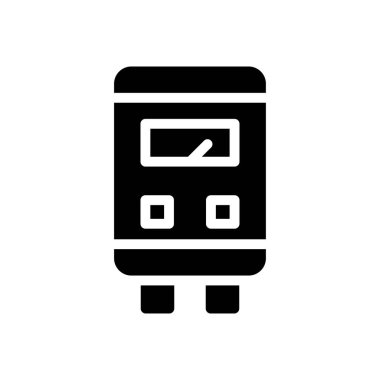 su vektörü kabartması düz simge