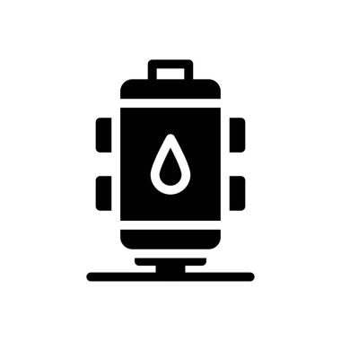 su vektörü kabartması düz simge