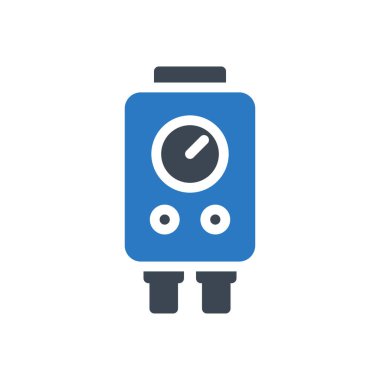 Vektör kabartma renk simgesini ölç