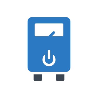 Vektör kabartma renk simgesini ölç