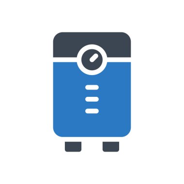 ısıtıcı vektör renk simgesi