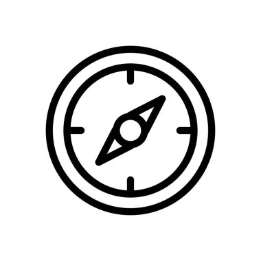 yön vektör ince çizgi simgesi