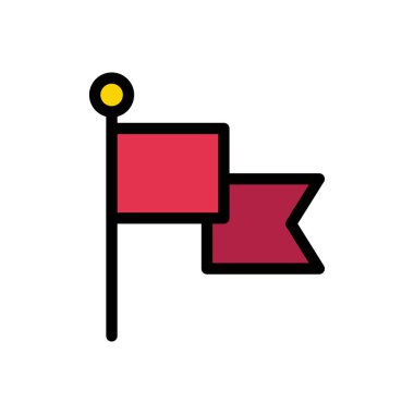 işaretleme vektörü düz simgesi