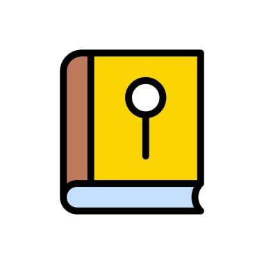 İşaretleyici vektör düz simge