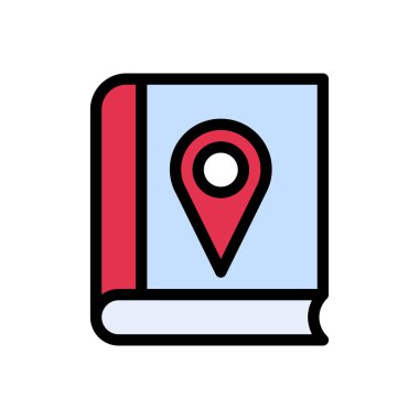 konum vektörü düz simge