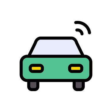 araç vektör düz simgesi