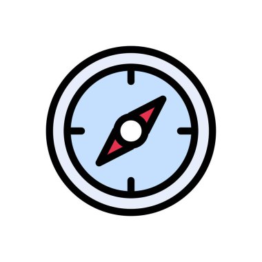 Yön vektör düz simgesi